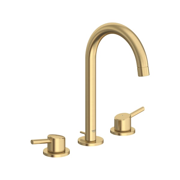 8-in. Widespread 2-Handle L-Size Bathroom Faucet 1.2 Gpm, Gold